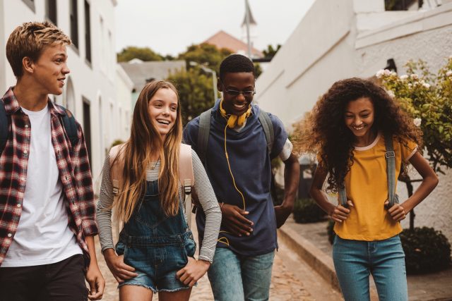 Group of teenagers